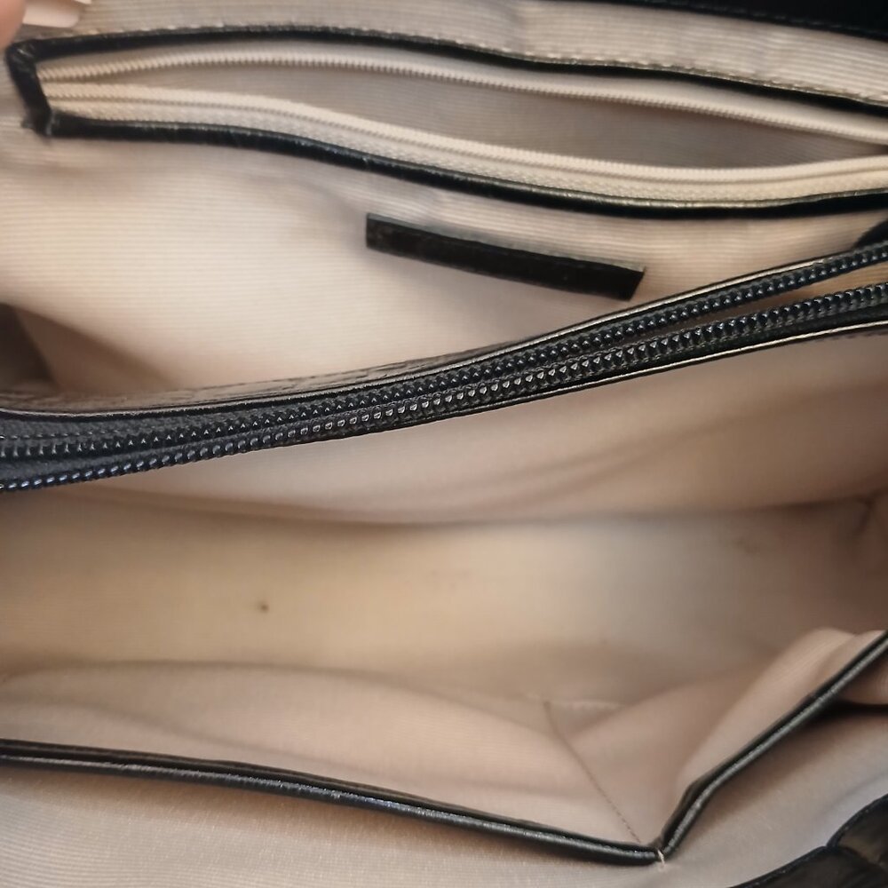 Ann Taylor Stunning Leather "Croc" Satchel - Picture 6 of 11